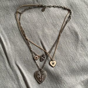 Juicy Couture necklace layered!